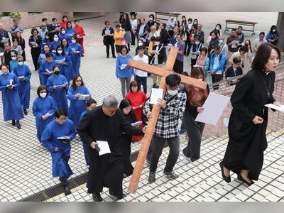 Good Friday marches held across Hong Kong but members told to keep faces visible