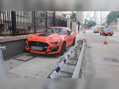 Biker hospitalized after getting hit by sports car running in opposite direction