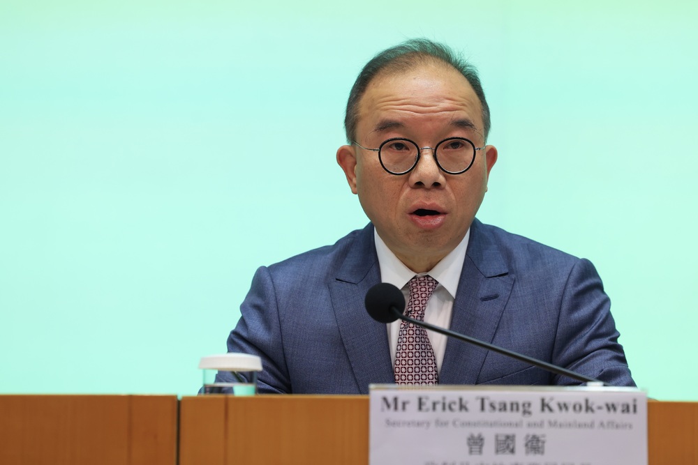 Elected district councils not written in Basic Law, says Erick Tsang