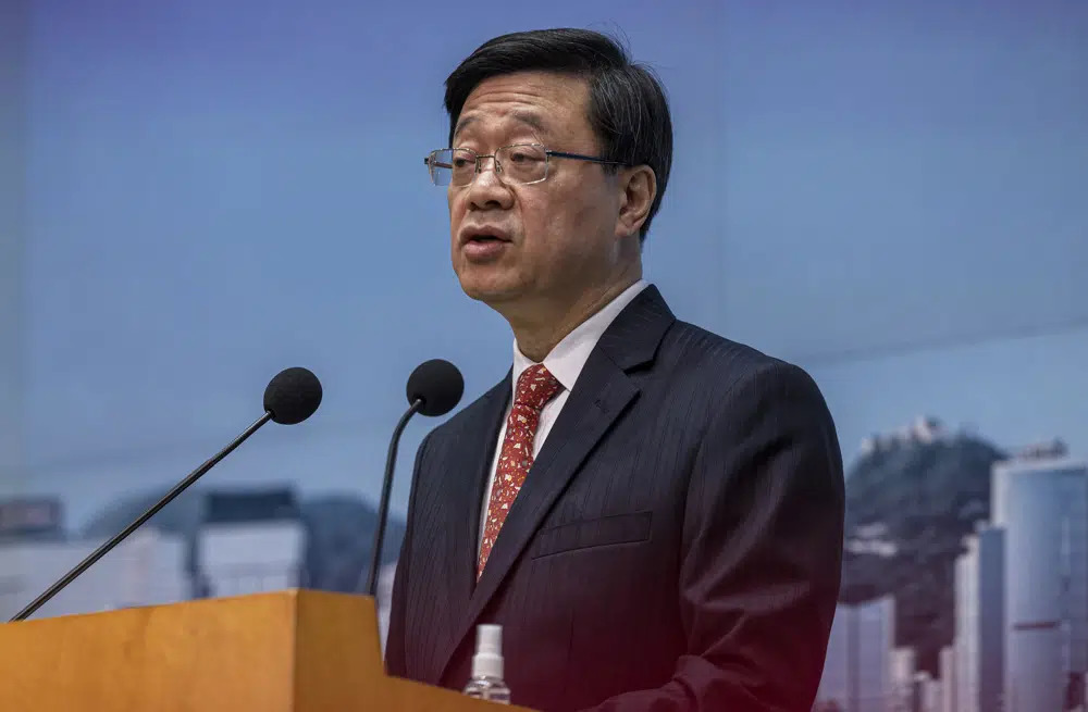Hong Kong leader says China’s sentencing of US citizen exposes national security threats