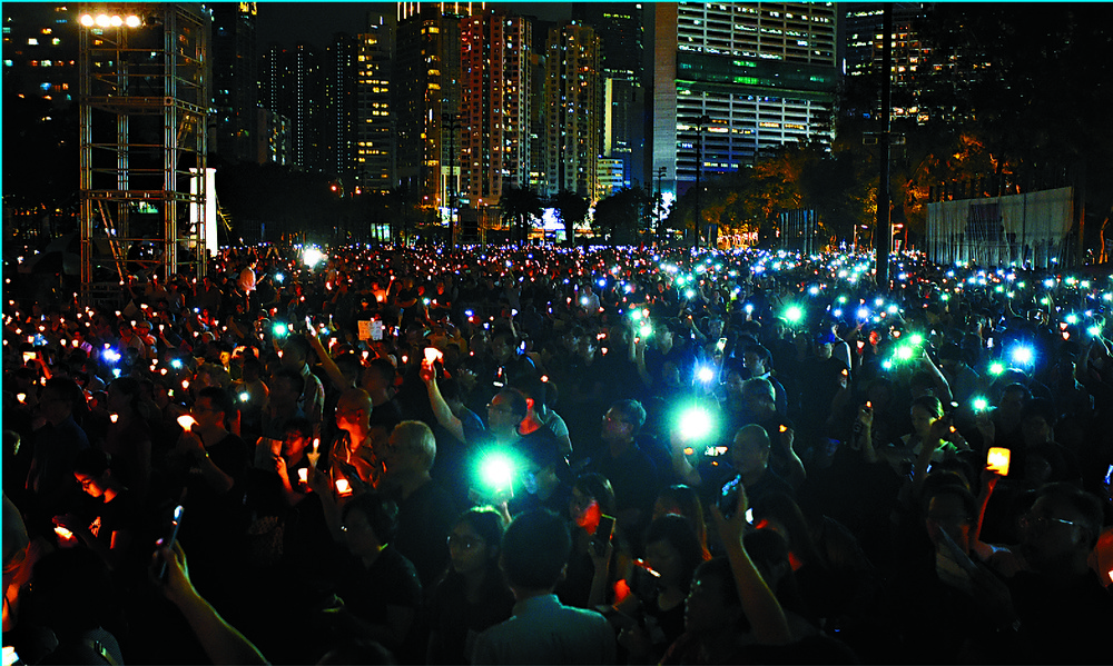 Hong Kong Sec. for Justice Calls for Caution at June 4th Candlelight Vigil