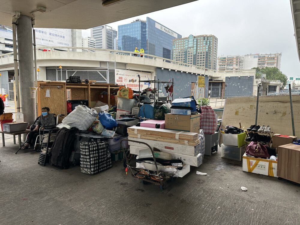 Street sleepers go homeless again as wooden units at Kwun Tong Pier cleared