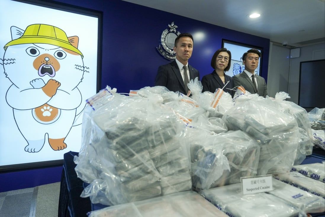 Hong Kong police seize HK$180 million in cocaine, largest haul so far this year