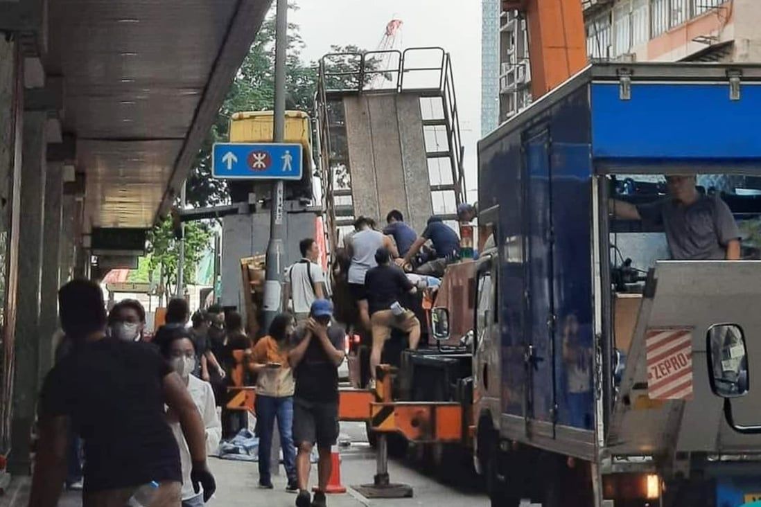 8 Hong Kong film workers injured when elevated platform collapses