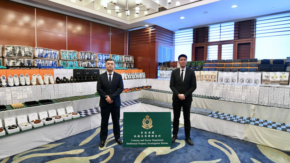 Customs Seizes HK$44 Million Worth of Counterfeit Goods in Operation 'Tracer'